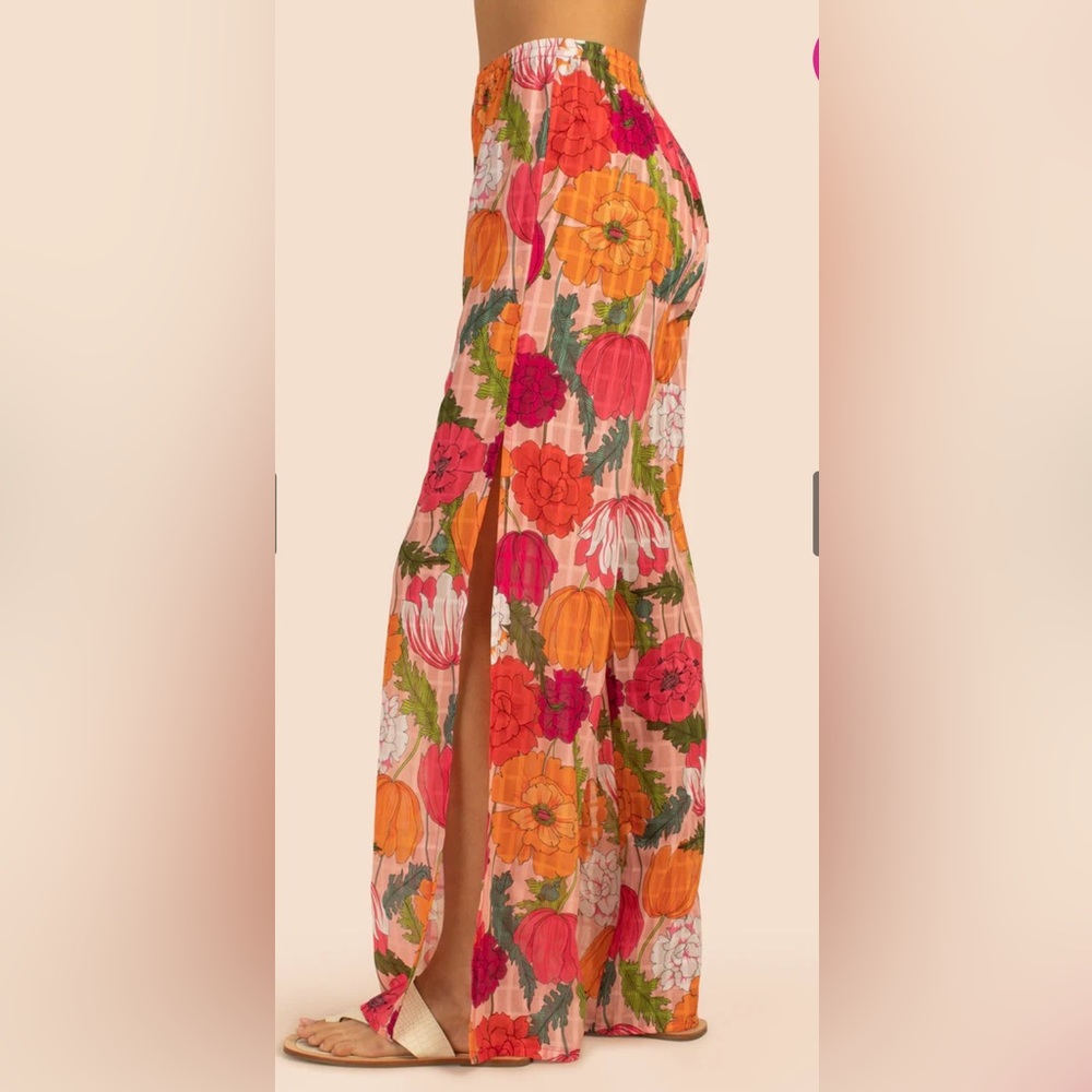 Trina Turk SUNNY BLOOM SLIT PANT size M, NWT - Picture 4 of 9